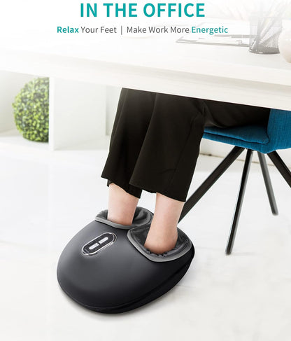 Nekteck Shiatsu Foot Massager Machine with Soothing Heat, Deep Kneading Therapy, Air Compression, Improve Blood Circulation and Foot Wellness,Relax for Home or Office Use